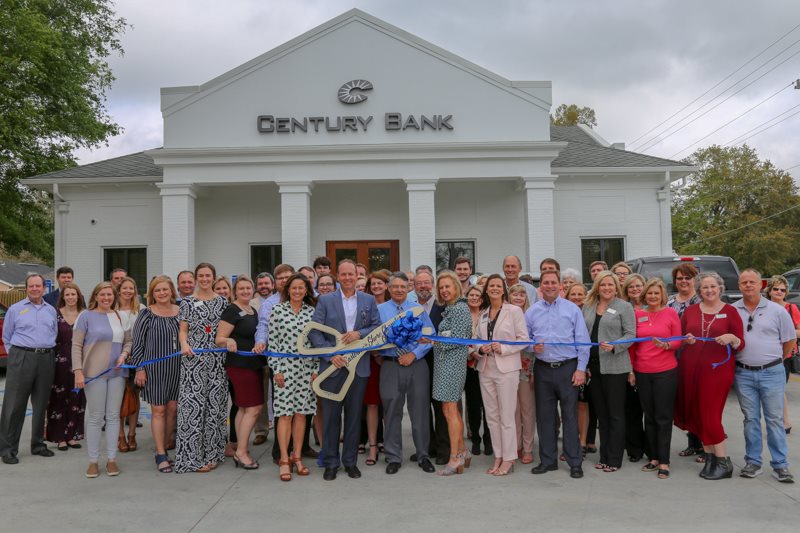 Century bank ribbon cutting